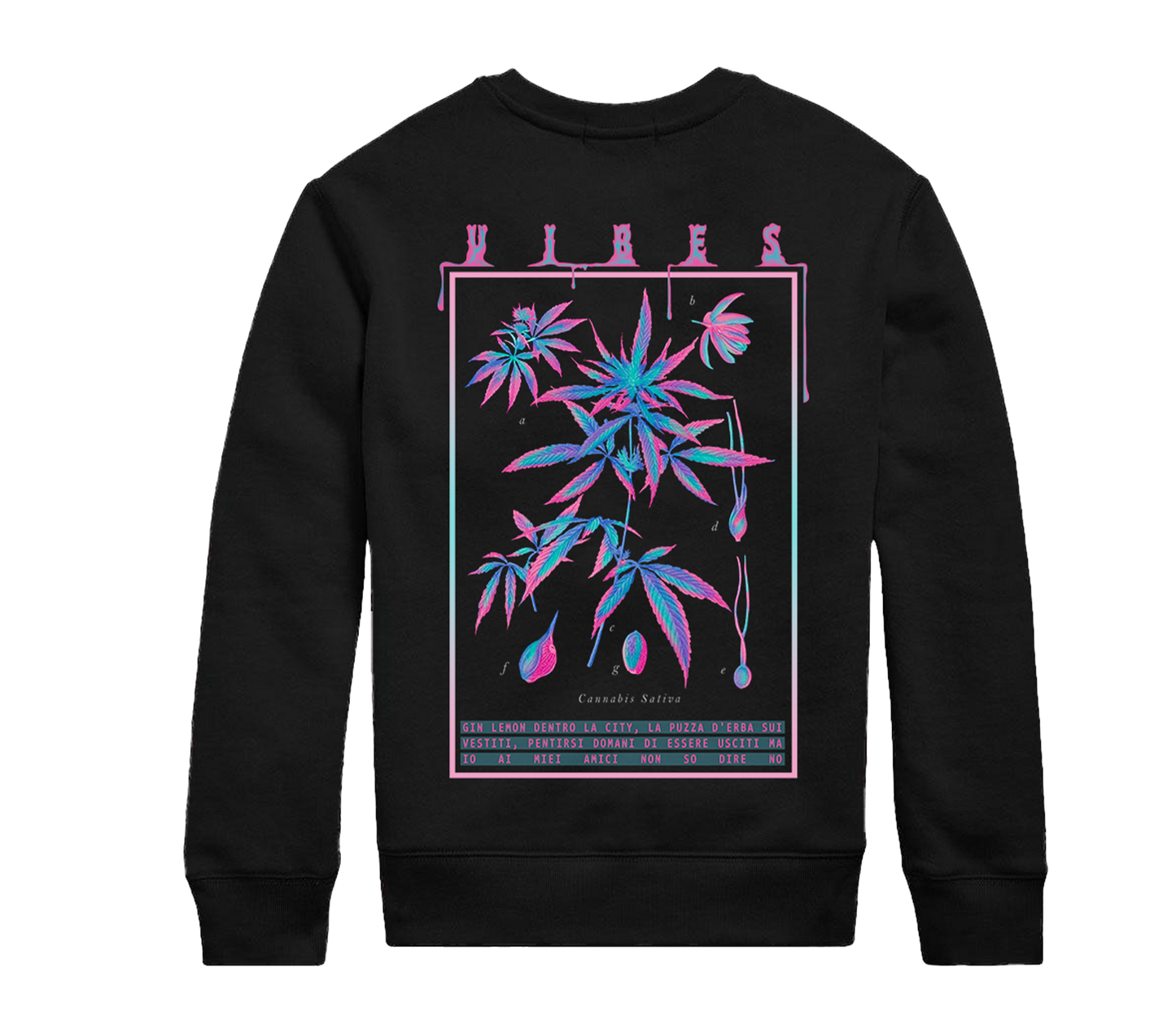 CREWNECK "VIBES" BLACK