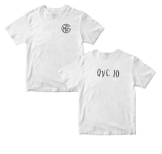 T-SHIRT "QVC10" WHITE