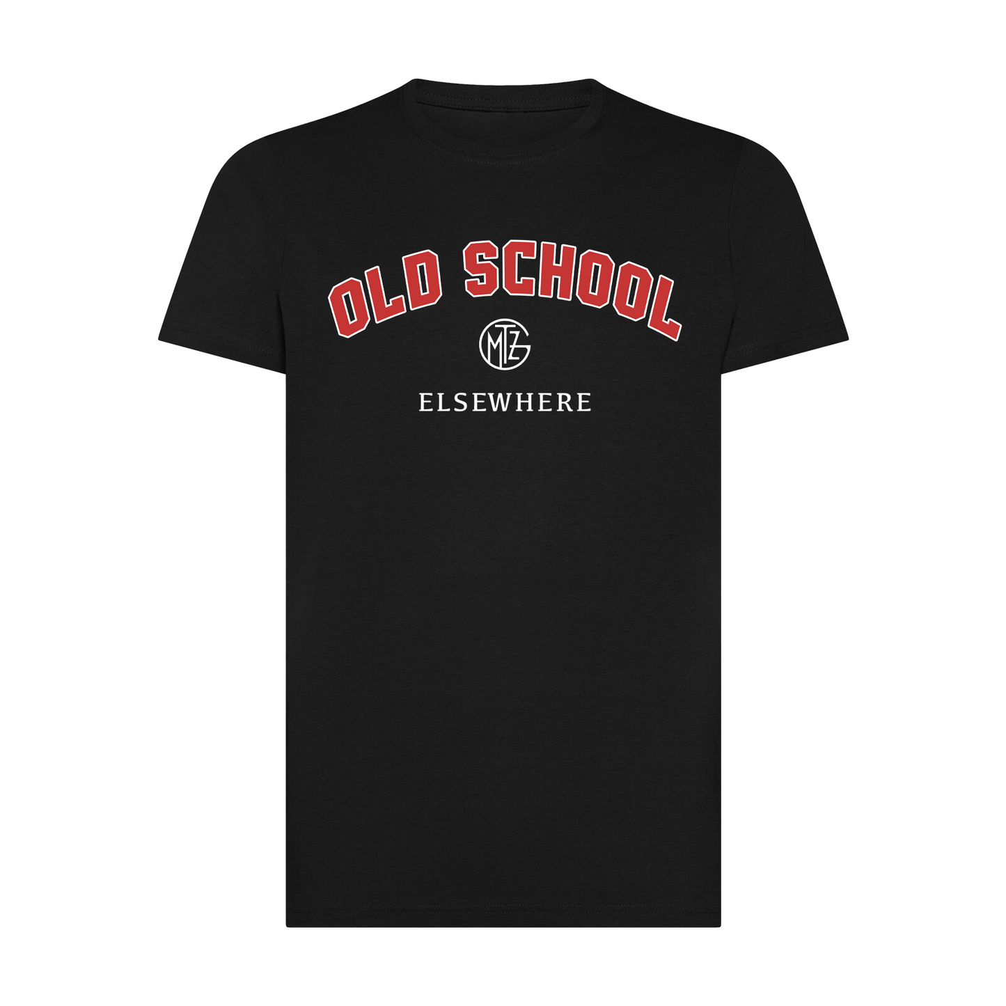 T-SHIRT "OLD SCHOOL" BLACK
