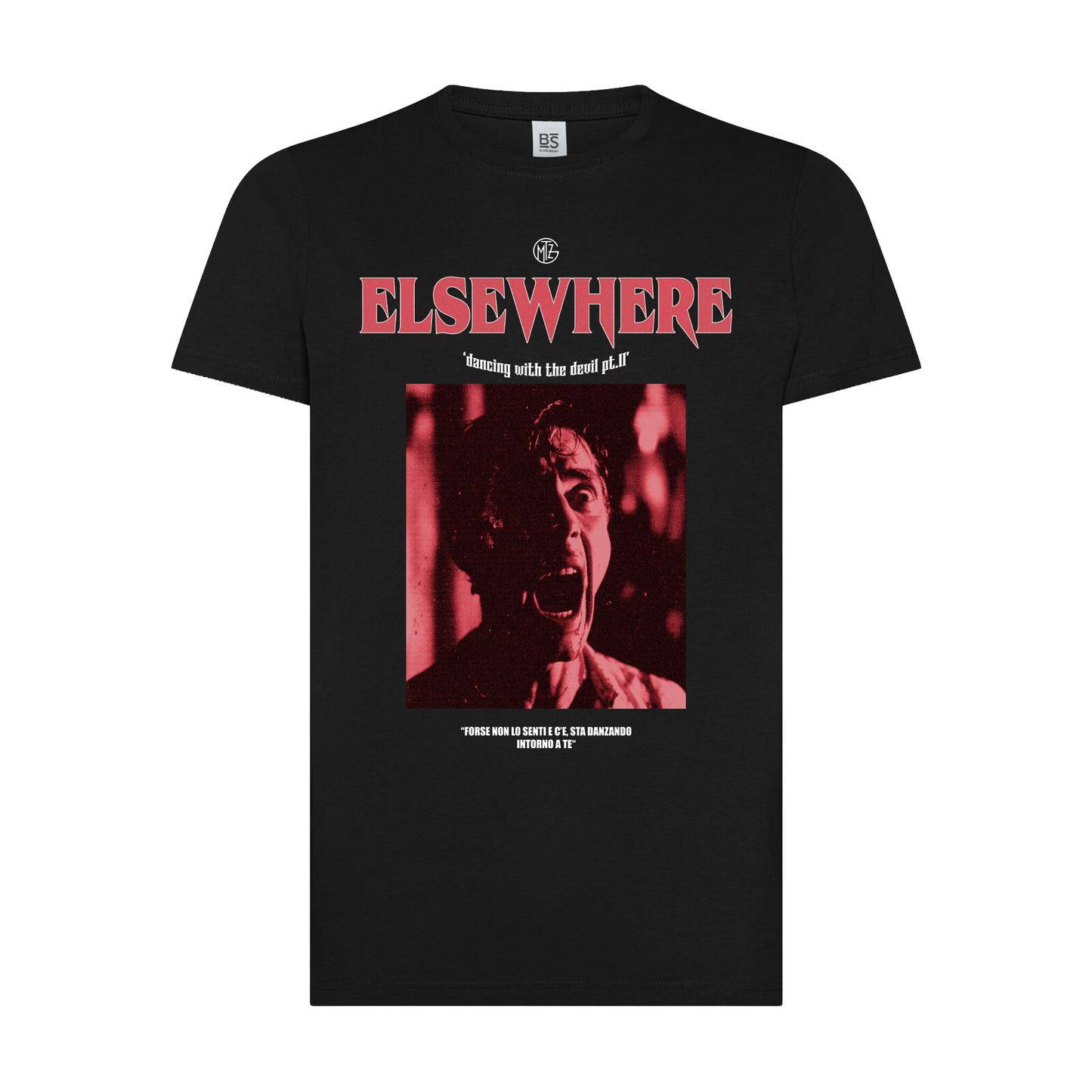 T-SHIRT "DANCING WITH THE DEVIL" BLACK